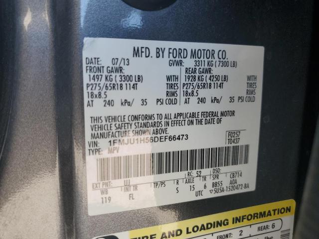 2013 Ford Expedition Xlt VIN: 1FMJU1H56DEF66473 Lot: 54833344