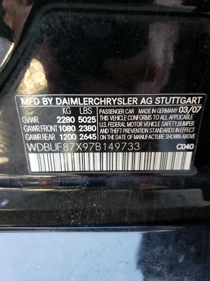 WDBUF87X97B149733 2007 Mercedes-Benz E 350 4Matic