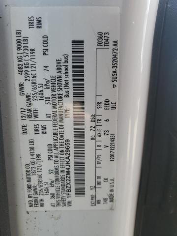 2018 Ford Transit T-350 VIN: 1FBZX2ZM4JKA29659 Lot: 56036824