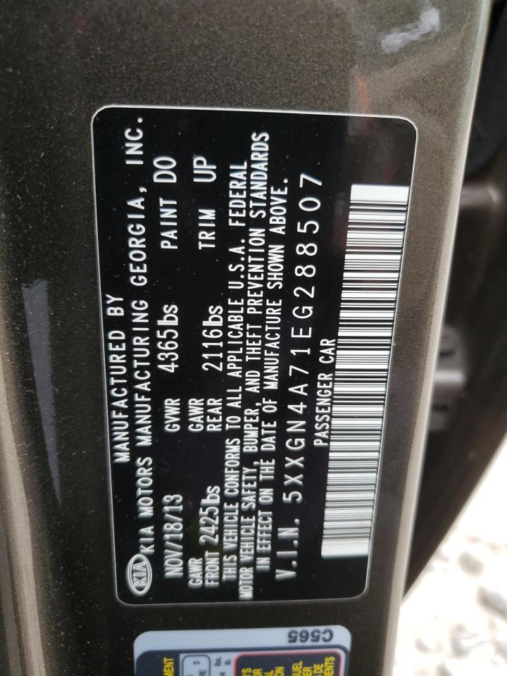 5XXGN4A71EG288507 2014 Kia Optima Ex