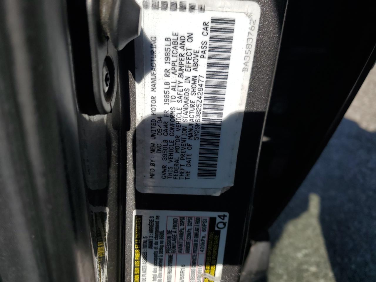 5Y2SM63825Z428477 2005 Pontiac Vibe