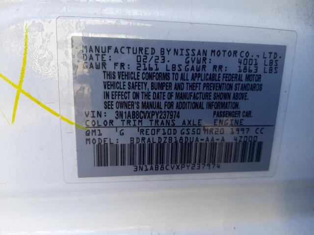 2023 Nissan Sentra Sv VIN: 3N1AB8CVXPY237974 Lot: 54375824