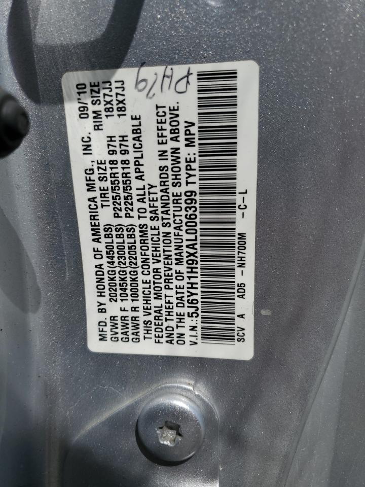 5J6YH1H9XAL006399 2010 Honda Element Sc