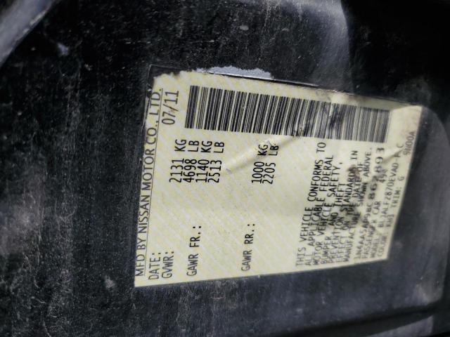 2011 Nissan Maxima S VIN: 1N4AA5AP9BC862893 Lot: 56121824