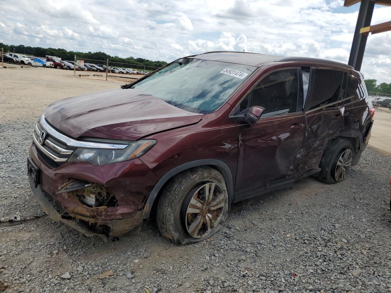 2018 Honda Pilot Ex vin: 5FNYF5H39JB017444