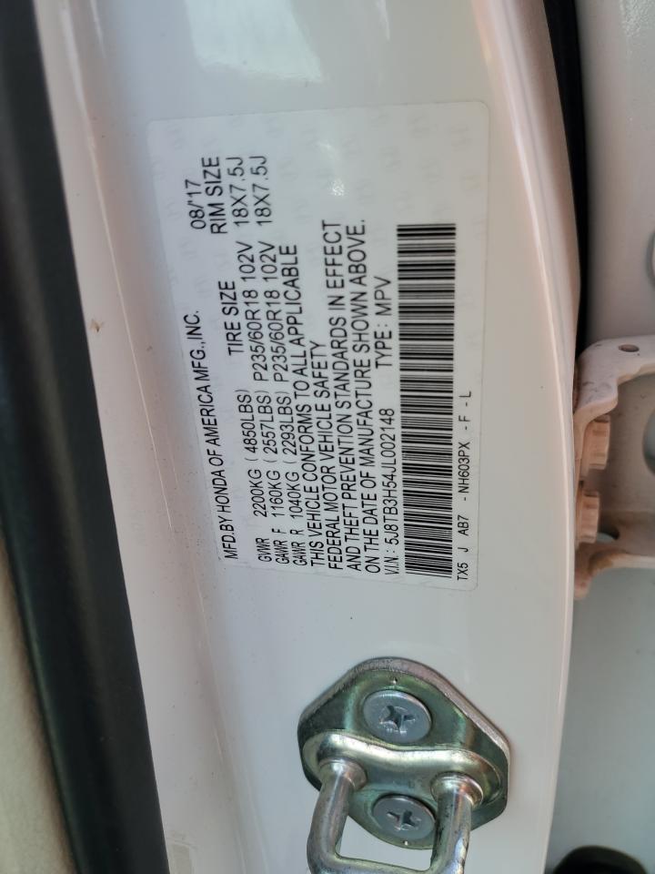 5J8TB3H54JL002148 2018 Acura Rdx Technology