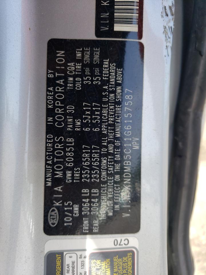 KNDMB5C11G6157587 2016 Kia Sedona Lx