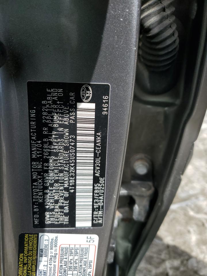 4T1BE32K45U507473 2005 Toyota Camry Le