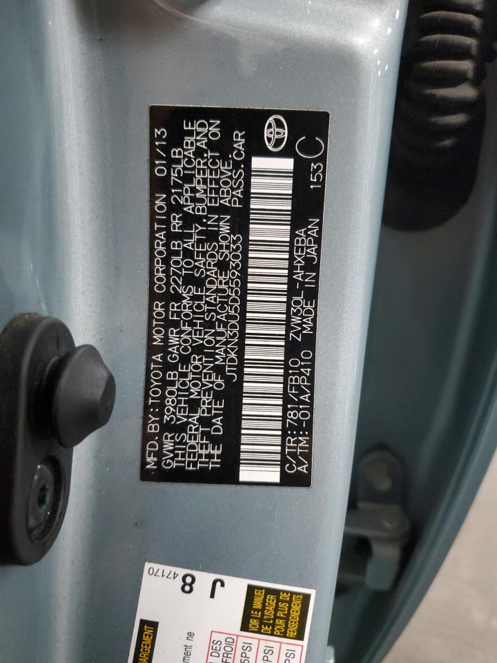 JTDKN3DU5D5593033 2013 Toyota Prius