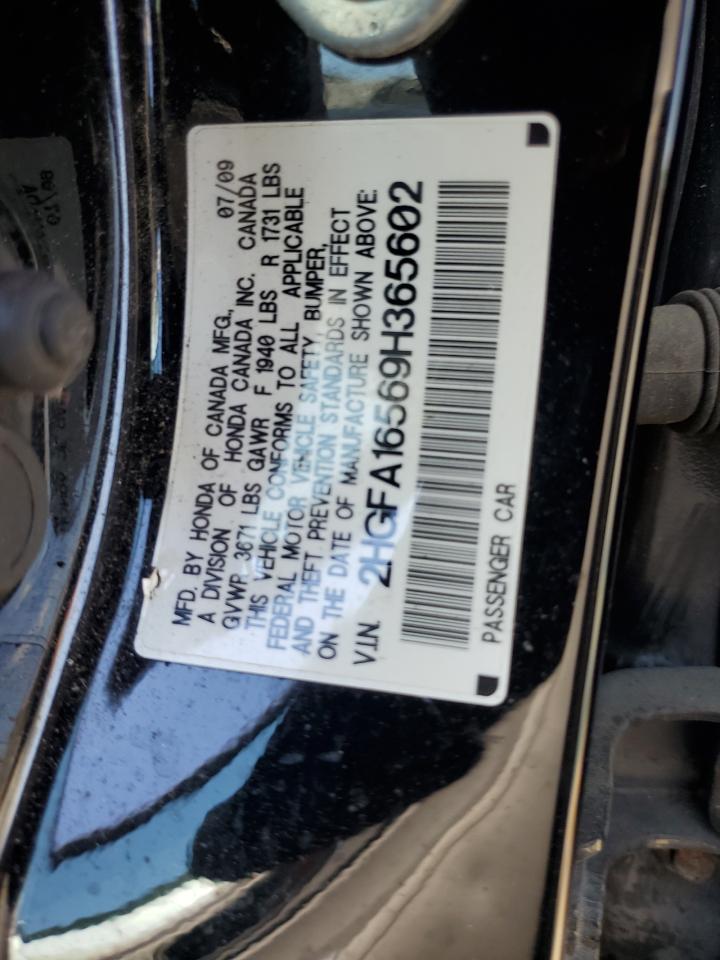 2HGFA16569H365602 2009 Honda Civic Lx