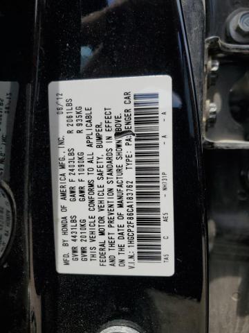 2012 Honda Accord Exl VIN: 1HGCP2F86CA183762 Lot: 55906684