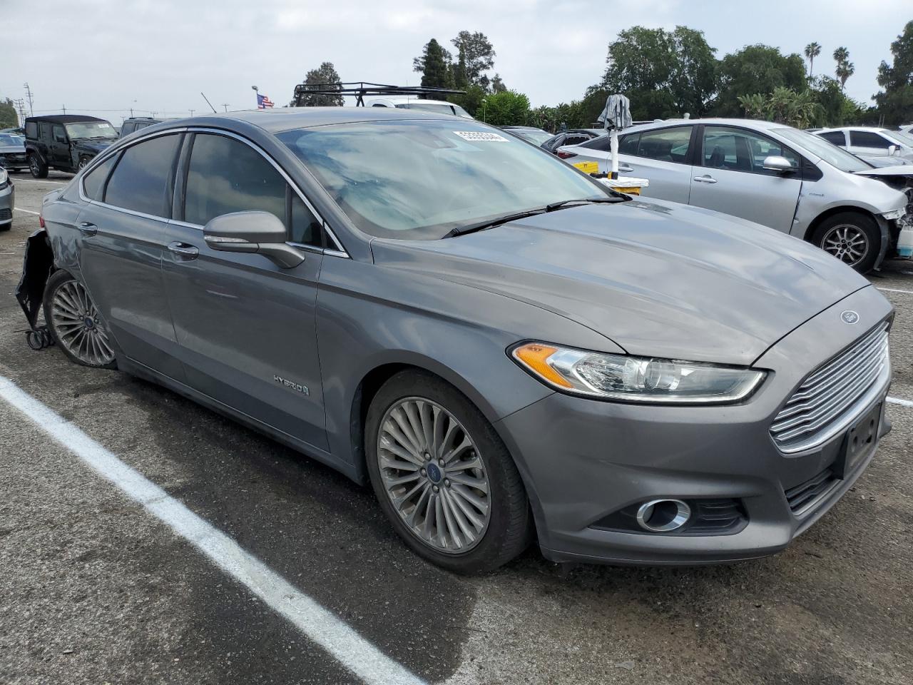 3FA6P0RU8ER393092 2014 Ford Fusion Titanium Hev