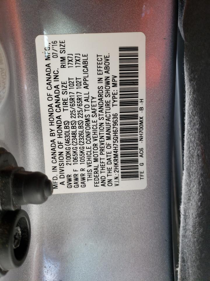 2HKRM4H75GH679636 2016 Honda Cr-V Exl