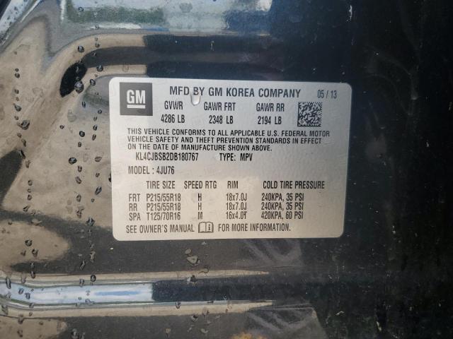 2013 Buick Encore Convenience VIN: KL4CJBSB2DB180767 Lot: 53388864