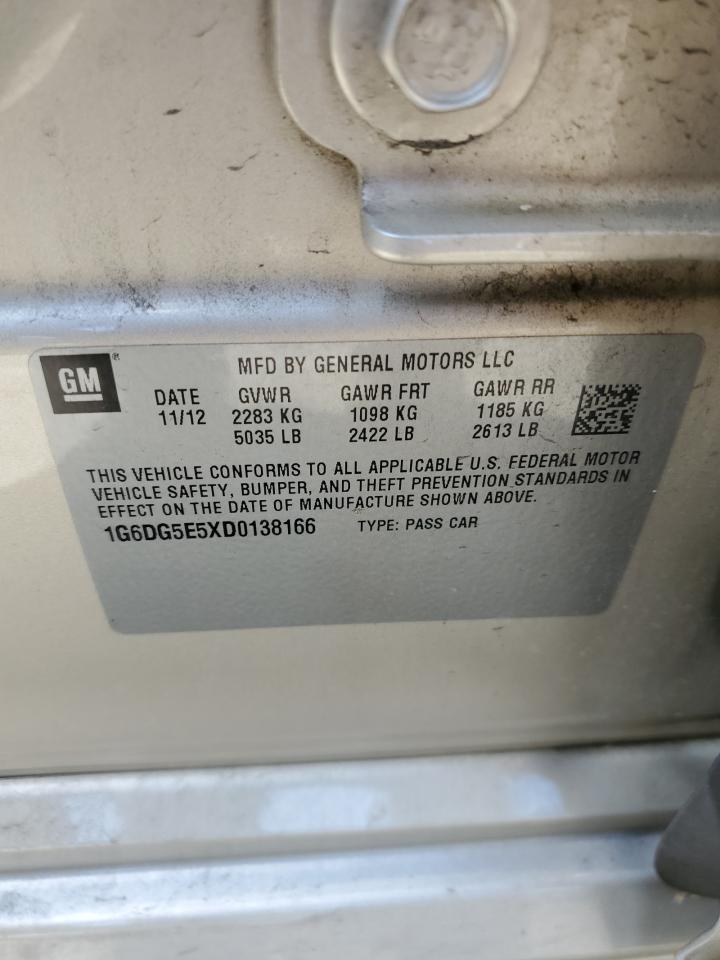 1G6DG5E5XD0138166 2013 Cadillac Cts Luxury Collection
