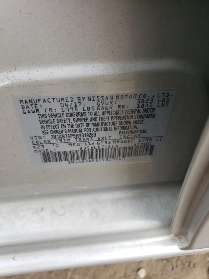 3N1AB7AP5HY319269 2017 Nissan Sentra S