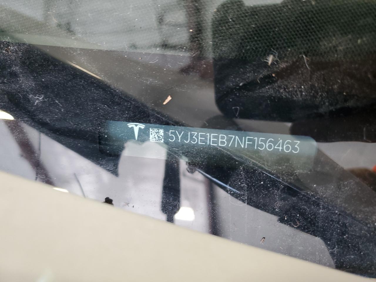 5YJ3E1EB7NF156463 2022 Tesla Model 3