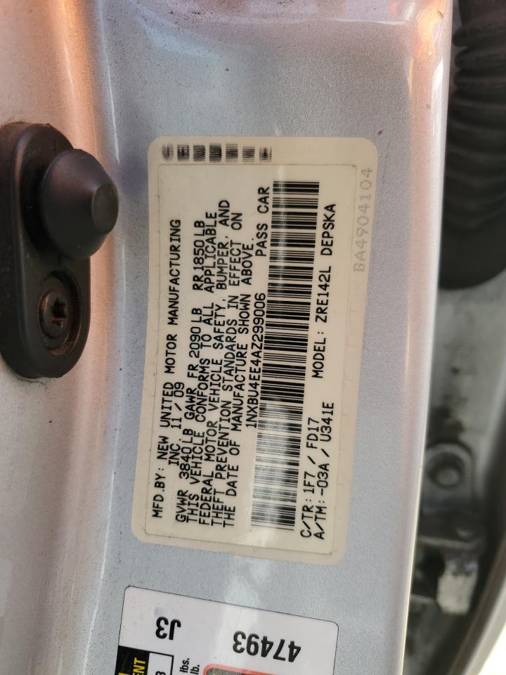 1NXBU4EE4AZ299006 2010 Toyota Corolla Base