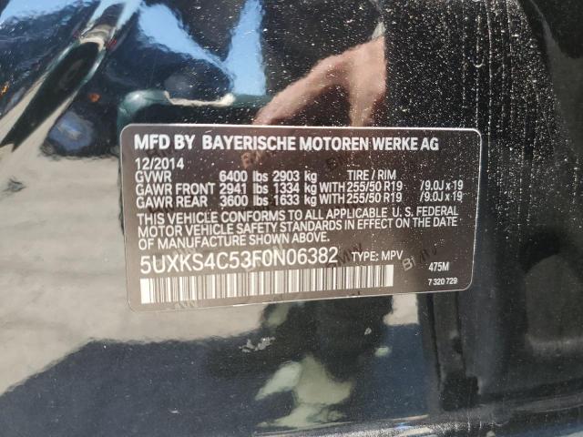 Lot #2507932090 2015 BMW X5 XDRIVE3 salvage car