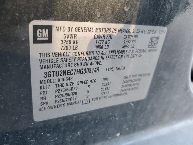 2017 GMC SIERRA K15 - 3GTU2NEC7HG303148
