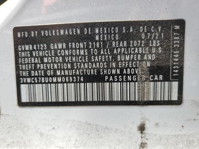 2021 Volkswagen Jetta S VIN: 3VWC57BU0MM069374 Lot: 56654794