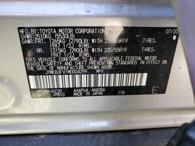 2021 Toyota Rav4 Prime Xse VIN: JTMEB3FV1MD004299 Lot: 54249594