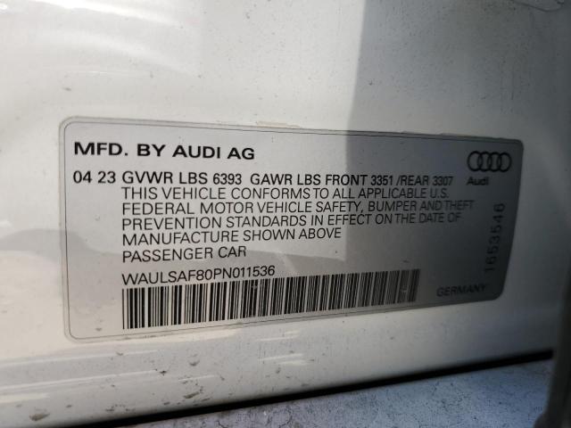2023 AUDI S8 WAULSAF80PN011536
