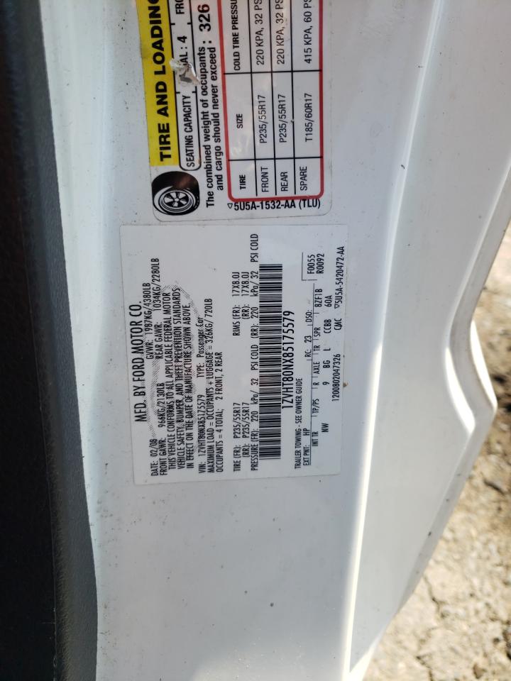 1ZVHT80NX85175579 2008 Ford Mustang