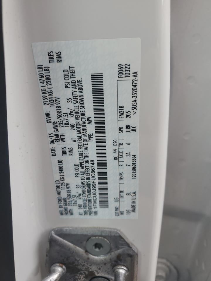 1FMCU0J99FUC86748 2015 Ford Escape Titanium