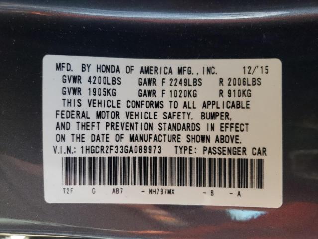 2016 HONDA ACCORD LX - 1HGCR2F33GA089973