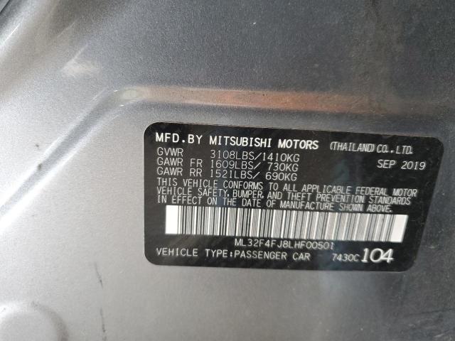 2020 Mitsubishi Mirage G4 Se VIN: ML32F4FJ8LHF00501 Lot: 55275304