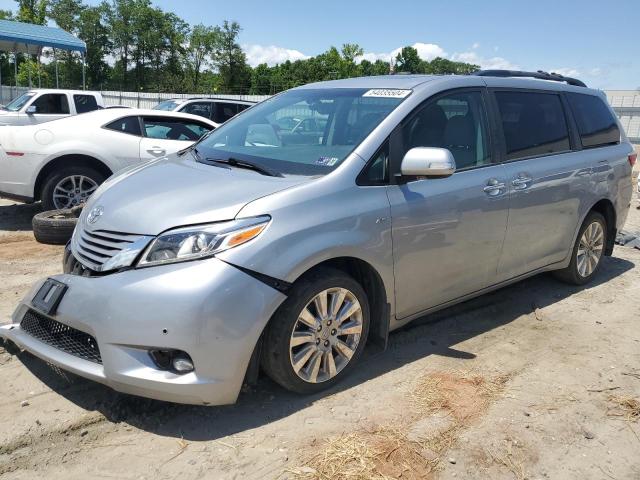 TOYOTA SIENNA XLE 2016 silver  gas 5TDDK3DC3GS134235 photo #1