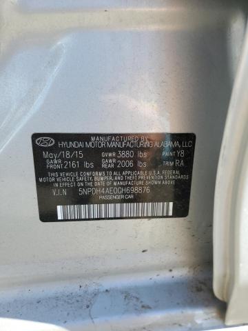 5NPDH4AE0GH698876 2016 HYUNDAI ELANTRA - Image 12