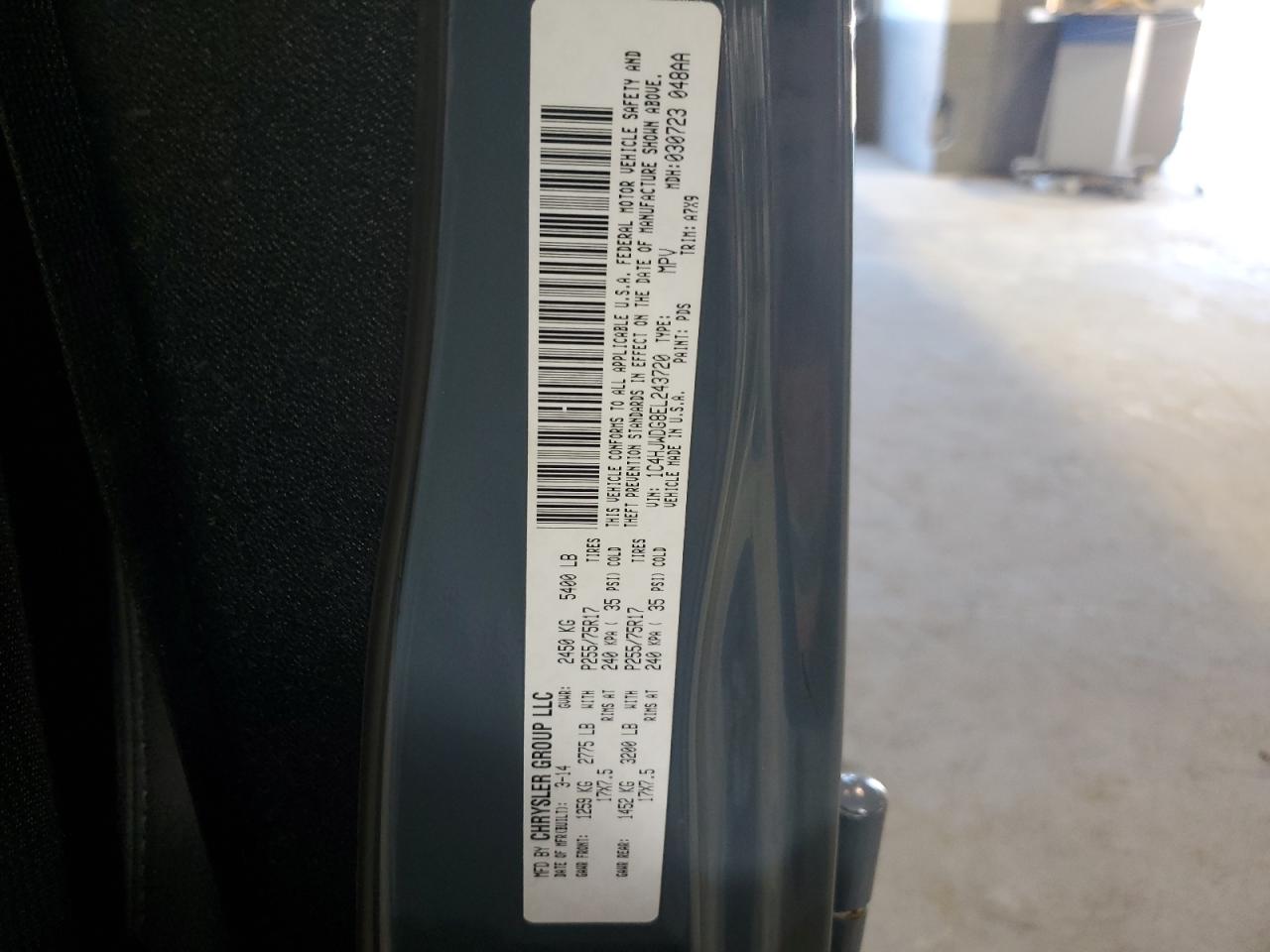 1C4HJWDG8EL243720 2014 Jeep Wrangler Unlimited Sport