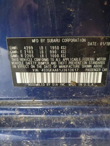 2018 Subaru Impreza VIN: 4S3GKAA61J3613617 Lot: 57258154