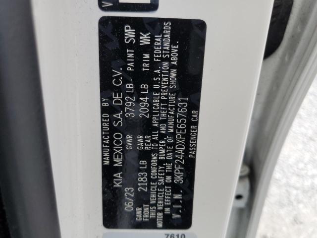 2023 Kia Forte Lx VIN: 3KPF24ADXPE657631 Lot: 53937774