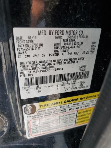 2014 Ford Expedition El Limited VIN: 1FMJK2A5XEEF28994 Lot: 56055854