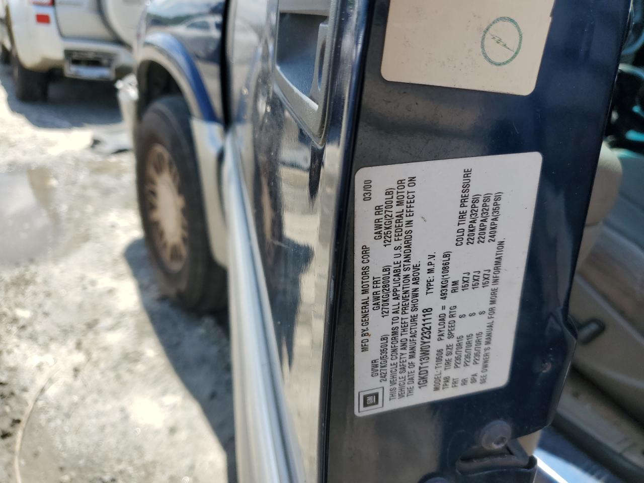 1GKDT13W0Y2321118 2000 GMC Jimmy / Envoy