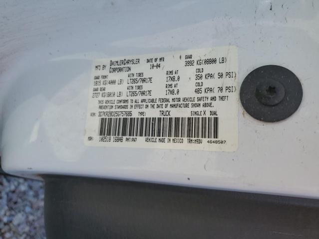 2005 Dodge Ram 2500 St VIN: 3D7KR28D25G757685 Lot: 53704394