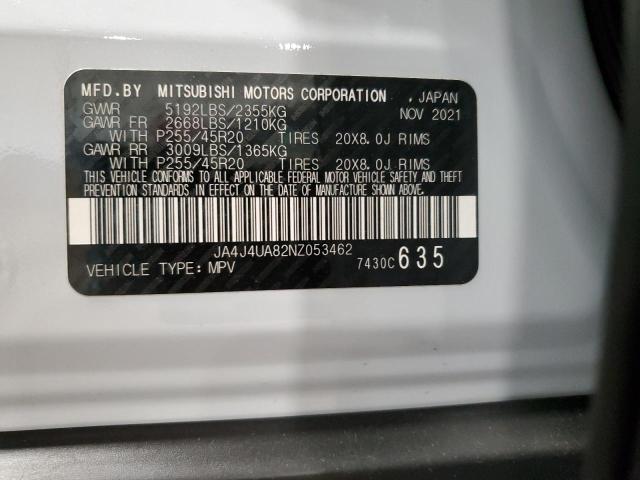 2022 Mitsubishi Outlander Se VIN: JA4J4UA82NZ053462 Lot: 56383314