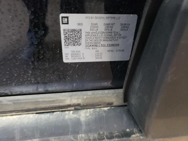 2020 GMC Acadia At4 VIN: 1GKKNLLS1LZ229333 Lot: 52837134