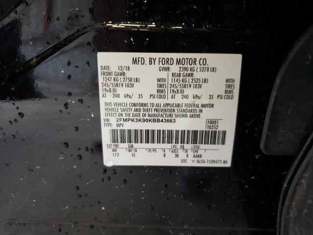 2019 FORD EDGE TITAN - 2FMPK3K90KBB43663