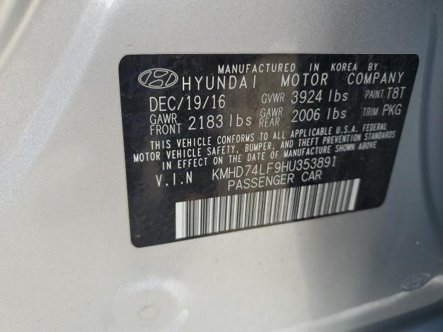 KMHD74LF9HU353891 2017 HYUNDAI ELANTRA - Image 12