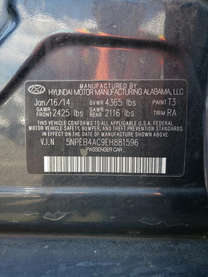 5NPEB4AC9EH881596 2014 Hyundai Sonata Gls