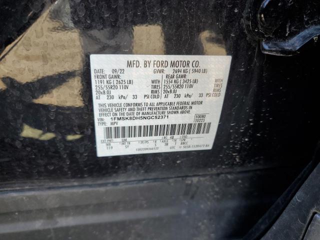 2022 Ford Explorer Xlt VIN: 1FMSK8DH5NGC52371 Lot: 56261394