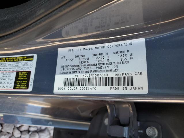 2022 Mazda 3 Preferred VIN: JM1BPACL3N1507640 Lot: 57083264