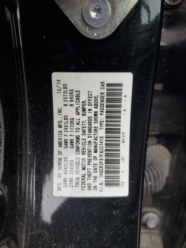 1HGCR3F87FA007419 2015 Honda Accord Exl