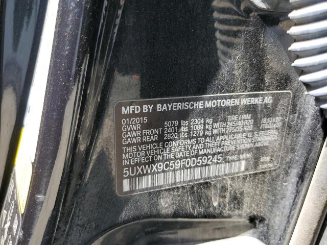 2015 BMW X3 xDrive28I VIN: 5UXWX9C59F0D59245 Lot: 55766554