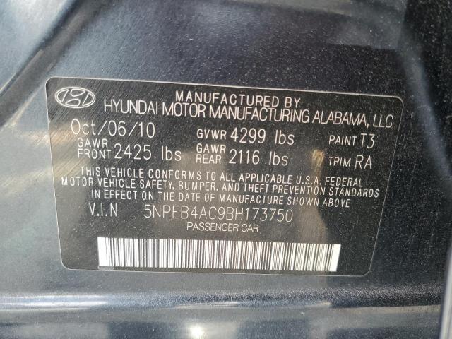 2011 Hyundai Sonata Gls VIN: 5NPEB4AC9BH173750 Lot: 53920434