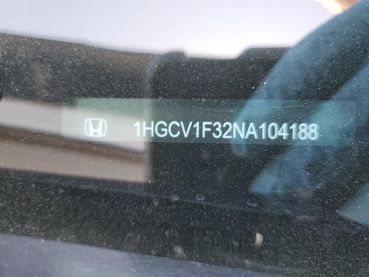 1HGCV1F32NA104188 2022 Honda Accord Sport